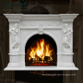 2018 New Carved Large White Marble Fireplace Mantel Carving (Factory Direct))